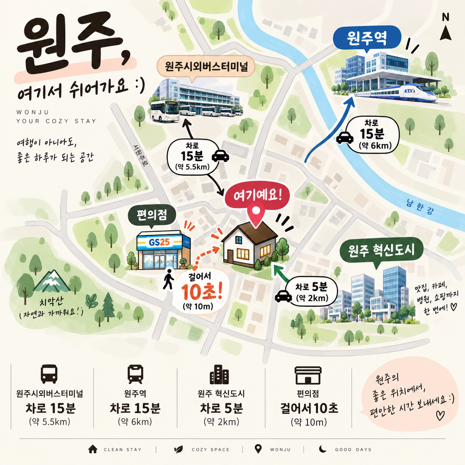[Wonju, Gangwon] Romantic rooftop stay, 5 mins from Innovation — photo 10